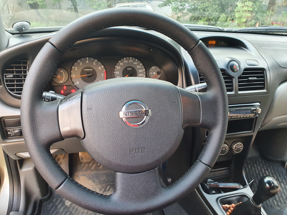 Как снять руль nissan almera