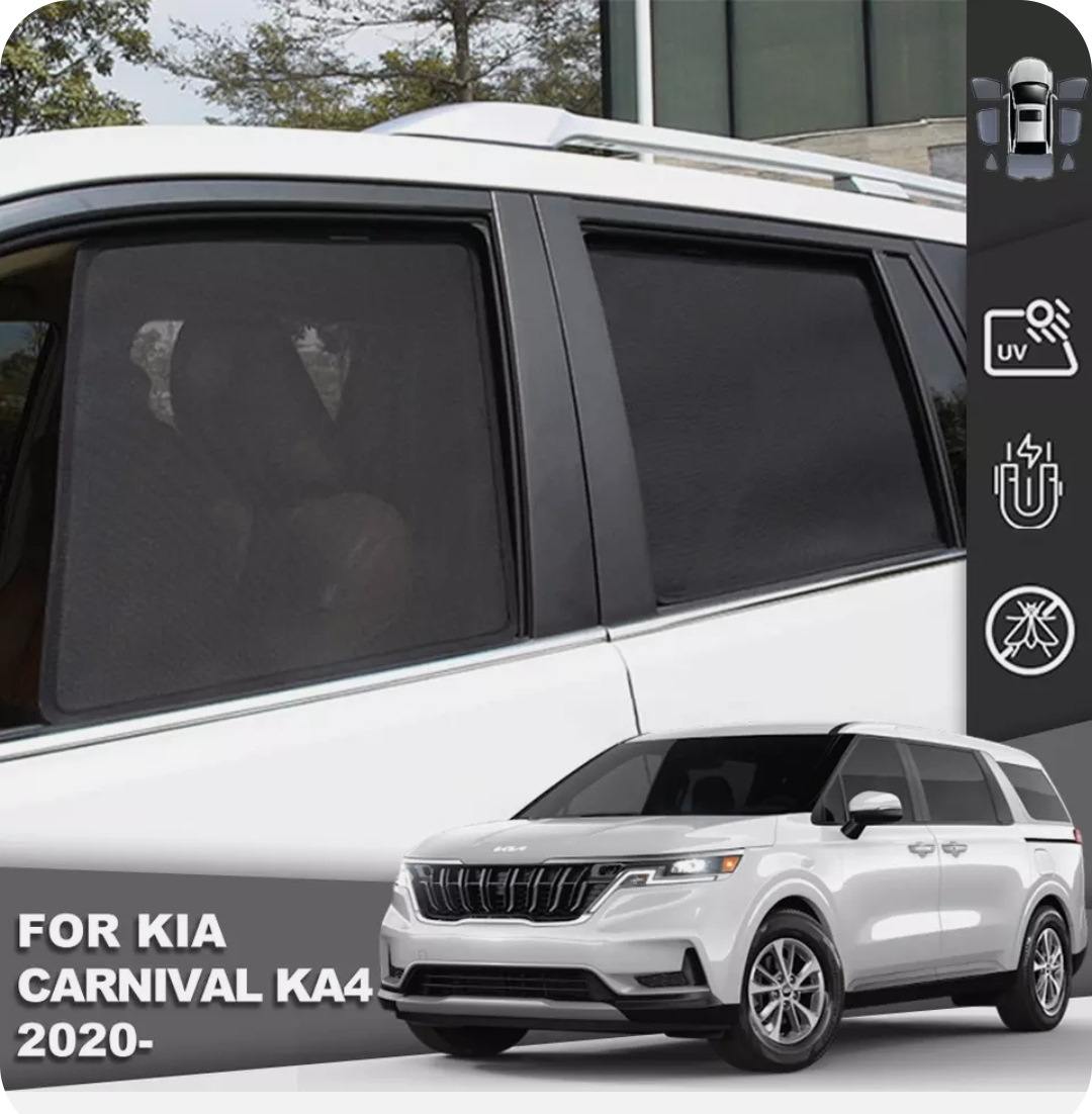 Для Kia Carnival KA4 Магнитный автомобильный шторки от солнца задние. — KIA  Carnival (4G), 2,2 л, 2021 года | стайлинг | DRIVE2