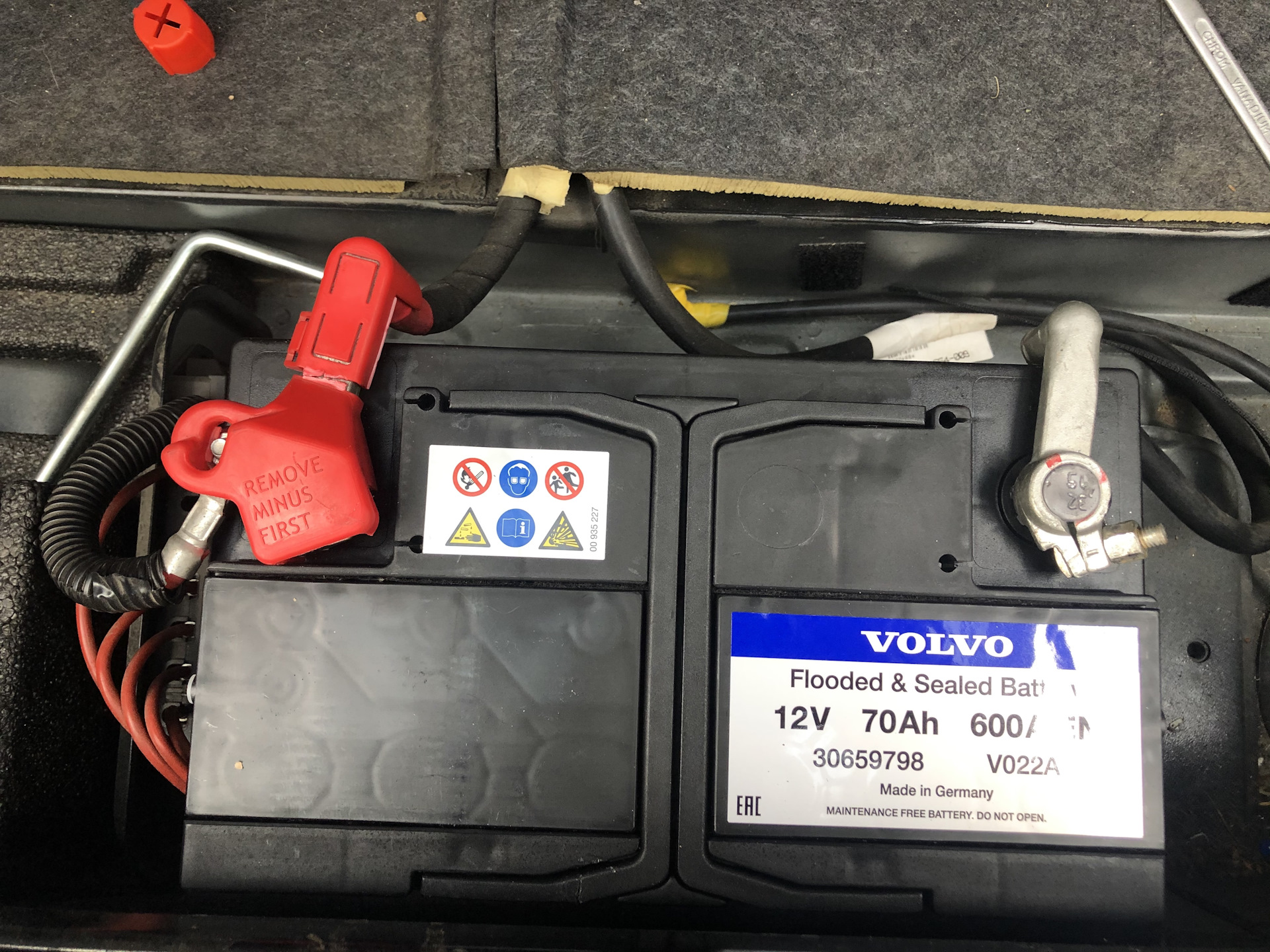 Volvo battery location
