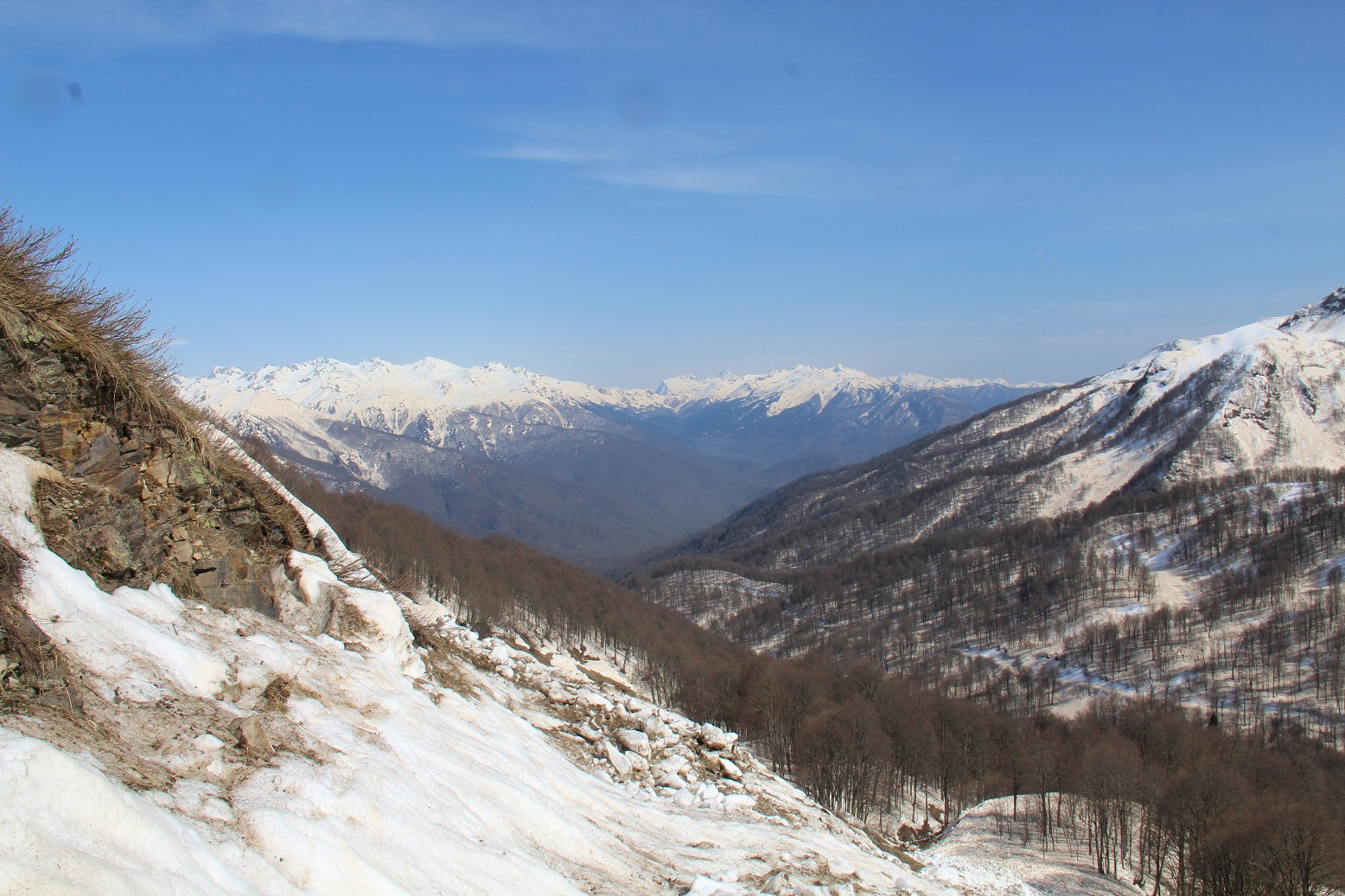 Перевал Пыв Абхазия зимой