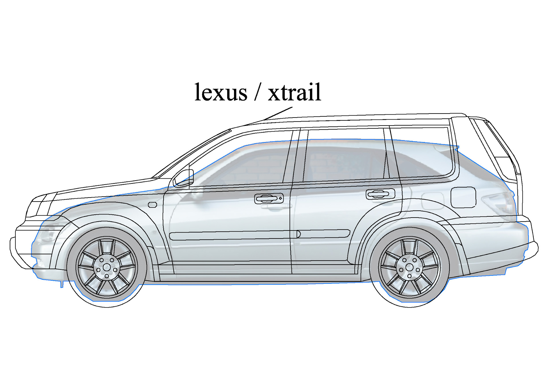 Чертеж toyota altezza