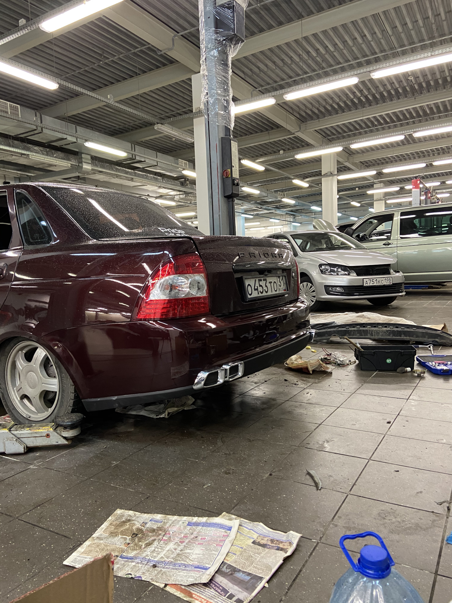 Задний бампер Приора 2 — Lada Приора седан, 1,6 л, 2011 года | просто ...