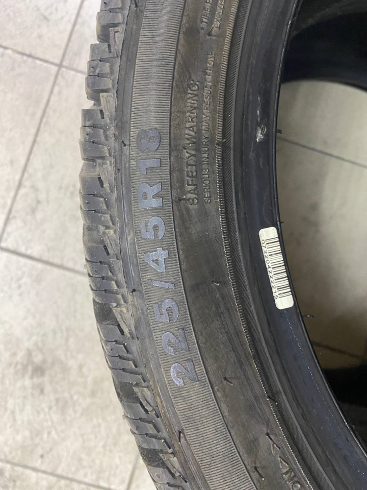 Шины зимние шипованные Triangle Group 225/45 R18. Б/у | 13 000 ₽ в ...