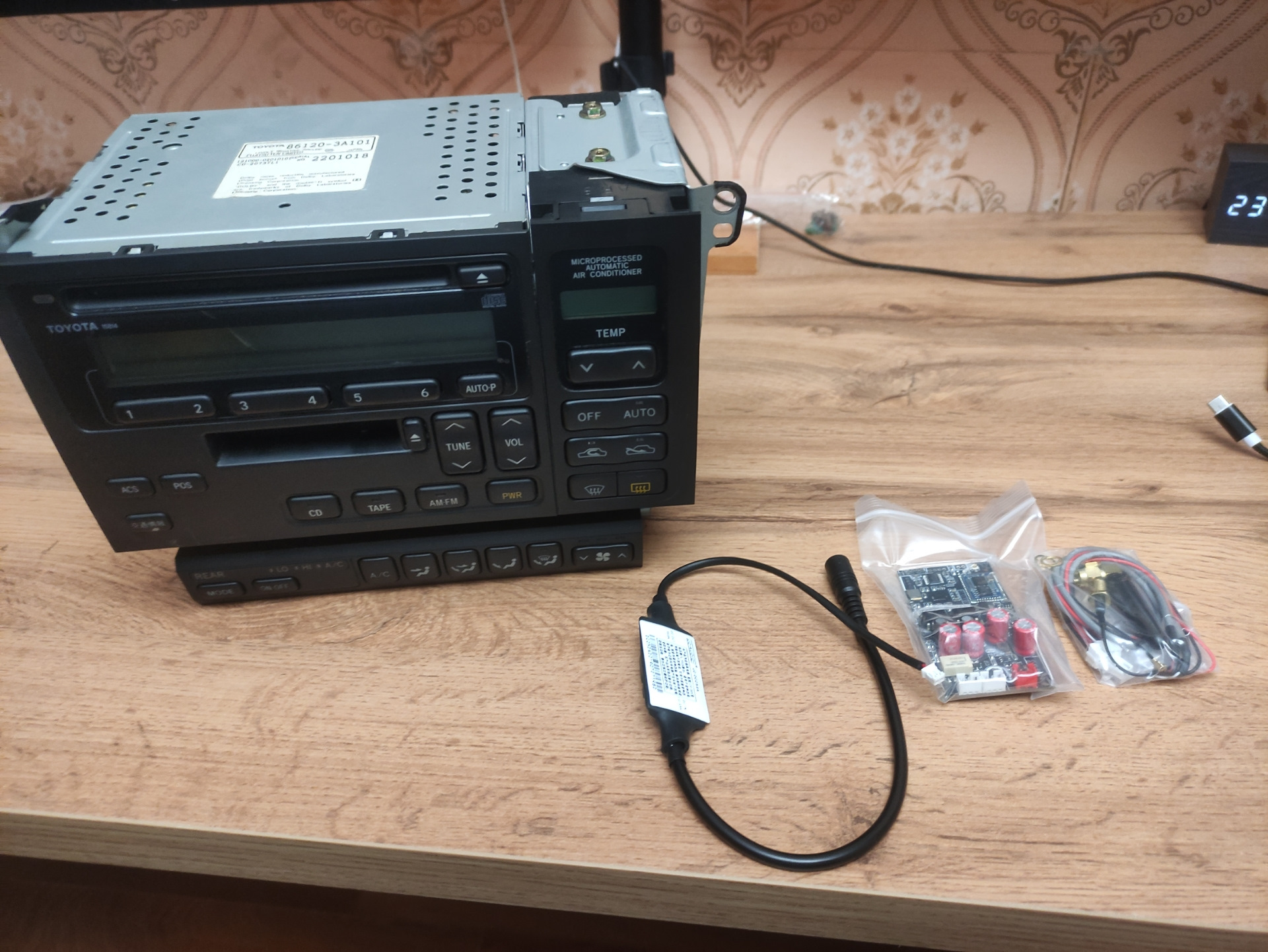 Bluetooth в штатную магнитолу — Toyota Crown (S140), 2,5 л, 1994 года ...