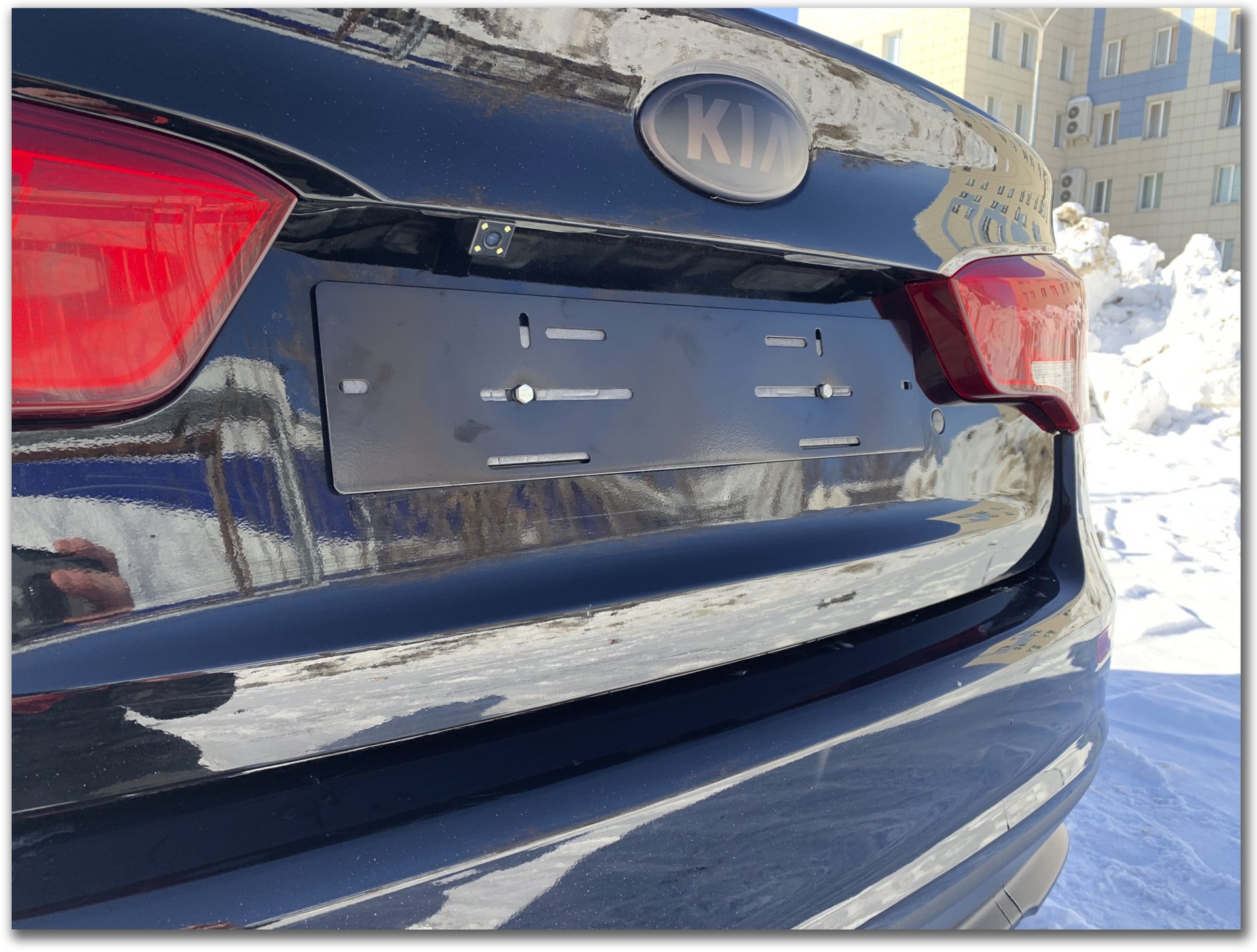 Магнитные рамки для номера SAK — KIA Rio (3G), 1,4 л, 2017 года ...