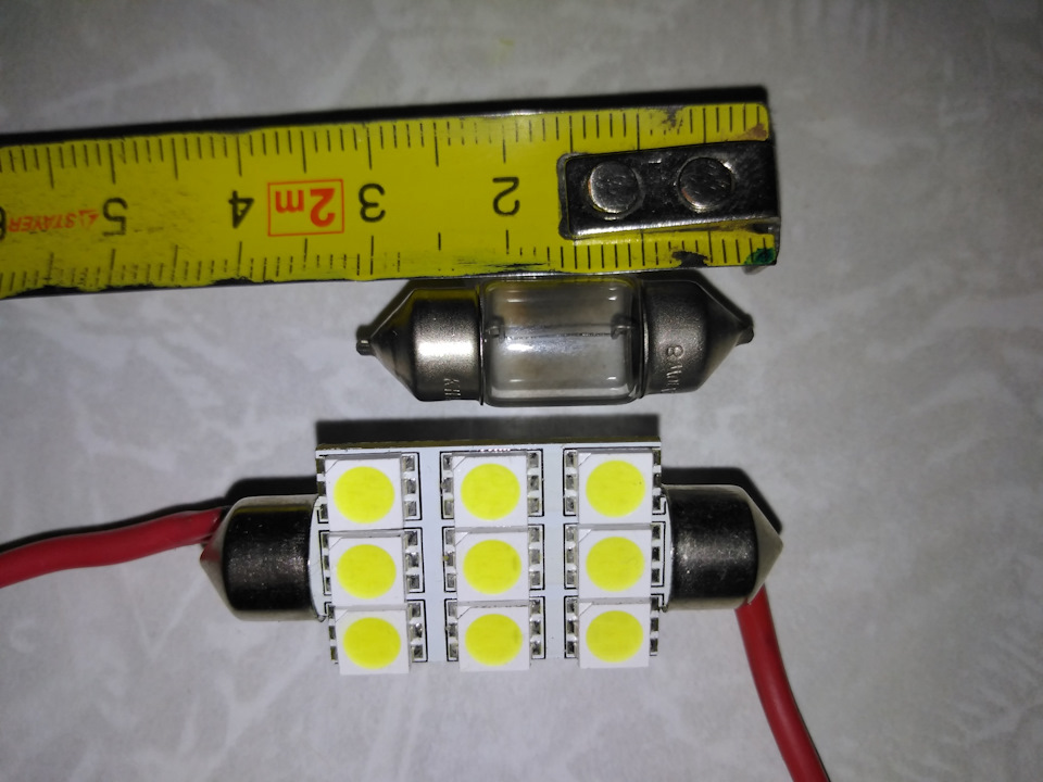 светодиодная лампа c5w 6smd (45 mm) 12v безполярная canbus