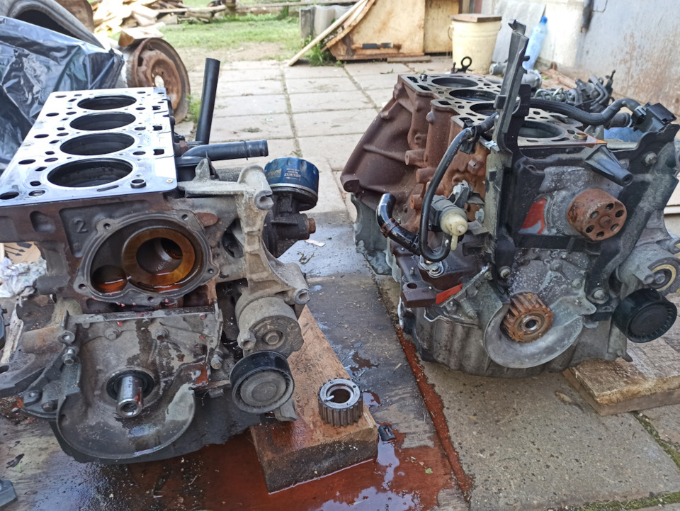 Замена шорт-блока ч.2 — Renault Megane II, 1,5 л, 2009 года | своими ...