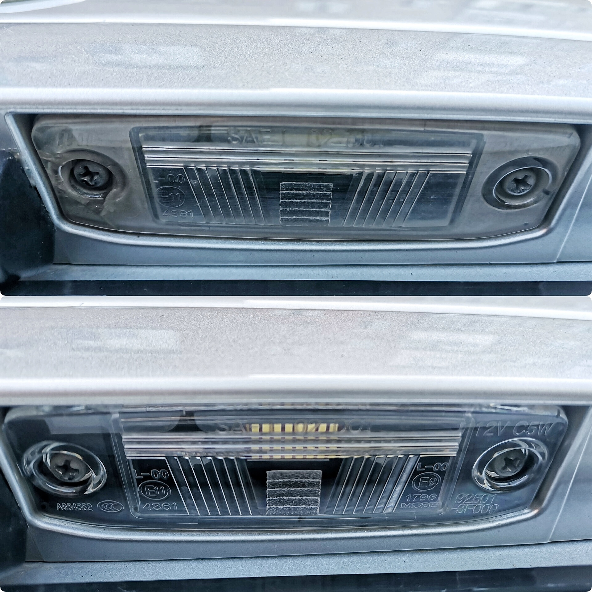 Замена ламп подстветки номера и стёкол плафонов. — KIA Ceed (1G), 1,6 л ...
