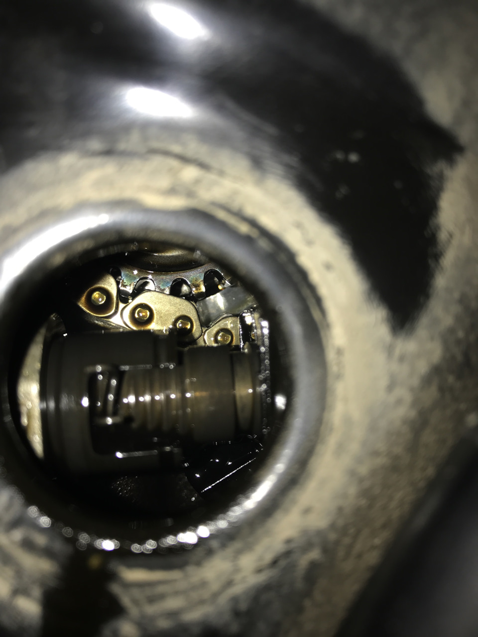 Проверка растяжения цепи грм — Audi Q5 (1G), 2 л, 2011 года | просто ...