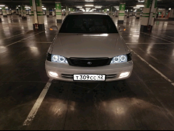 Линзованые фары с ангельскими глазками Toyota corona premio — Toyota ...