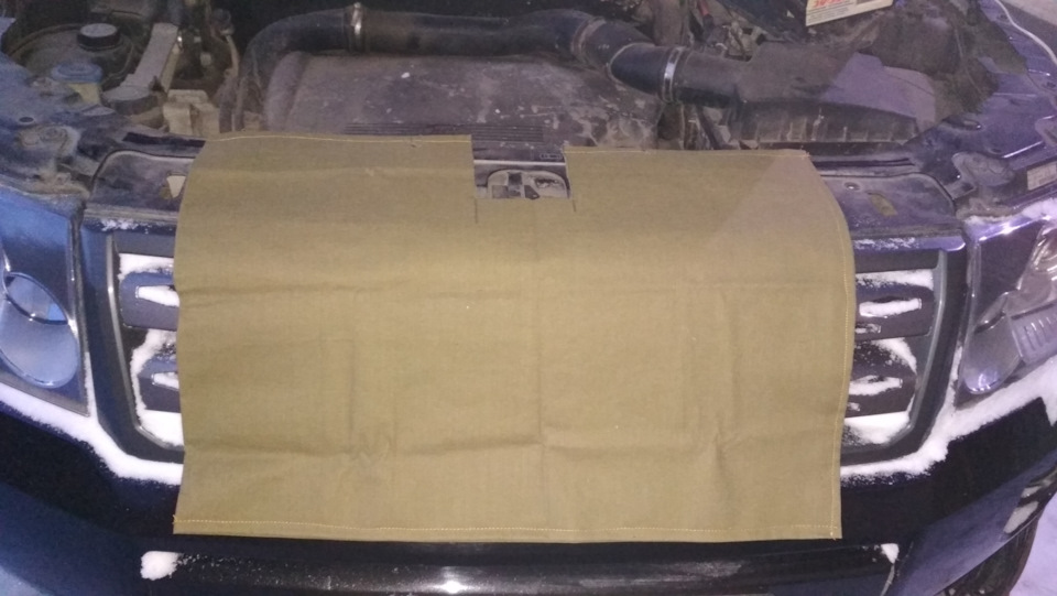 Утепляем радиатор на зиму. — Land Rover Freelander 2, 2,2 л, 2010 года ...