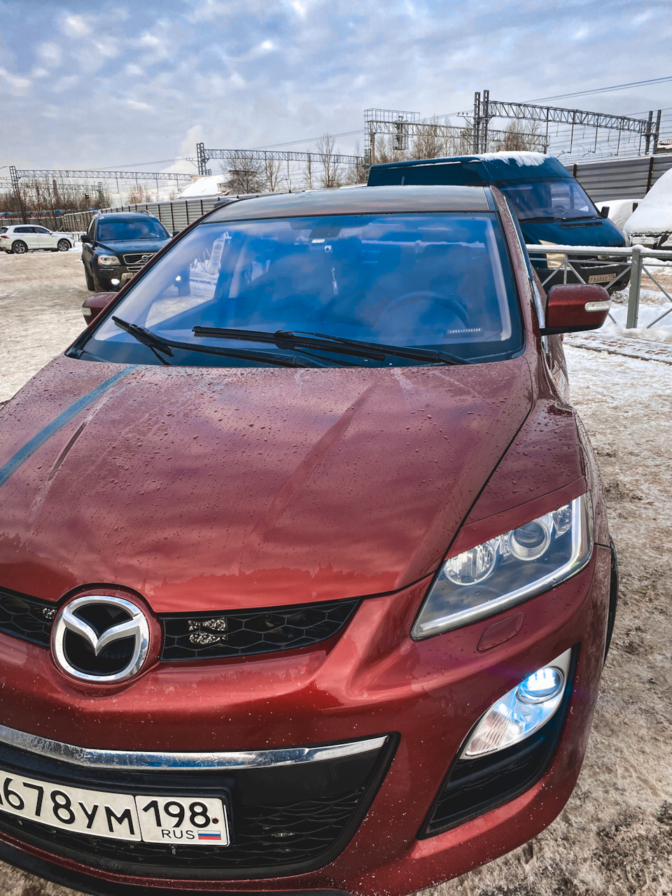 Реснички на фары — Mazda CX-7, 2,5 л, 2011 года | стайлинг | DRIVE2