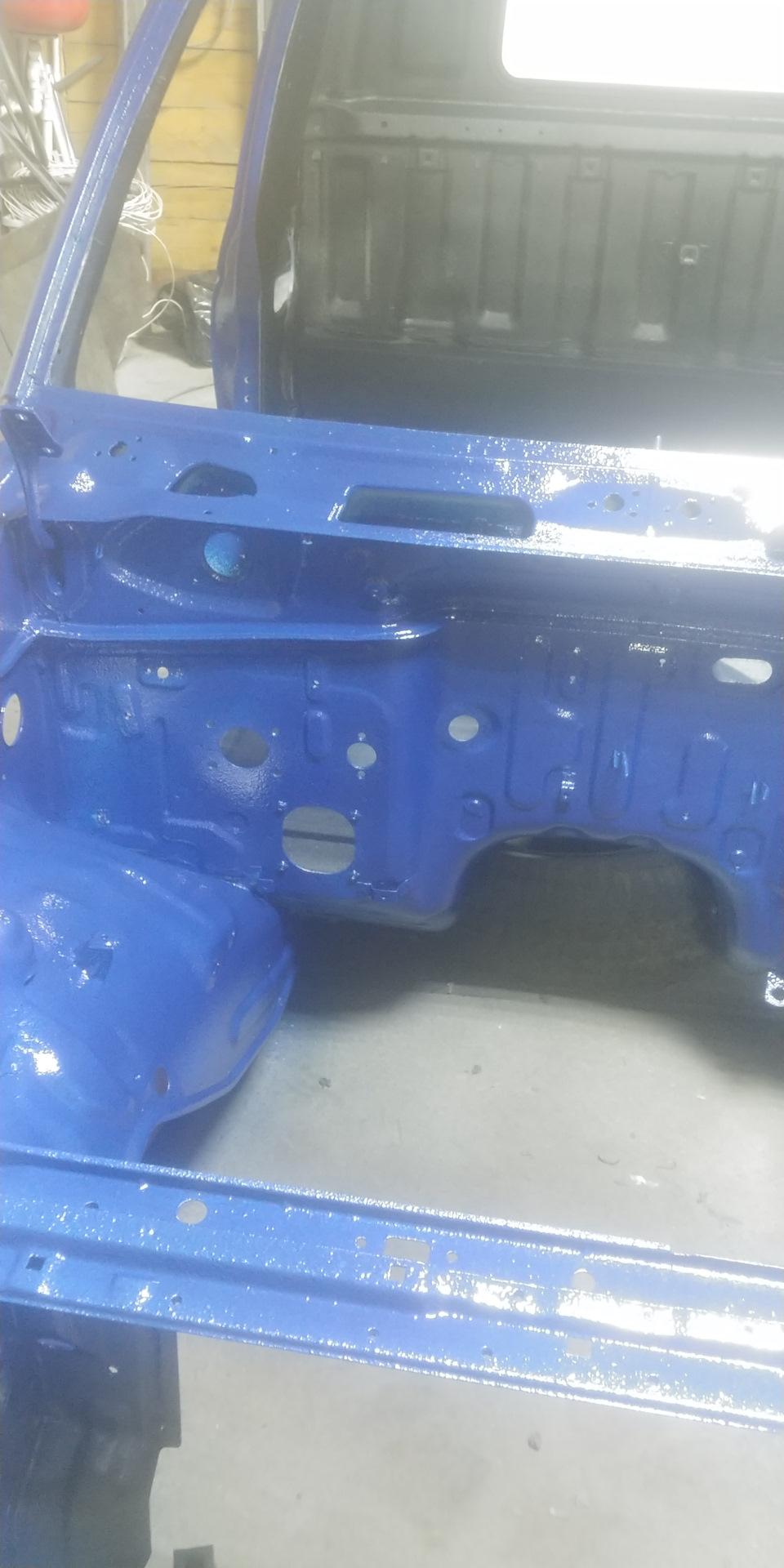 Покраска кузова раптором. — Mitsubishi Pajero (2G), 2,5 л, 1994 года ...