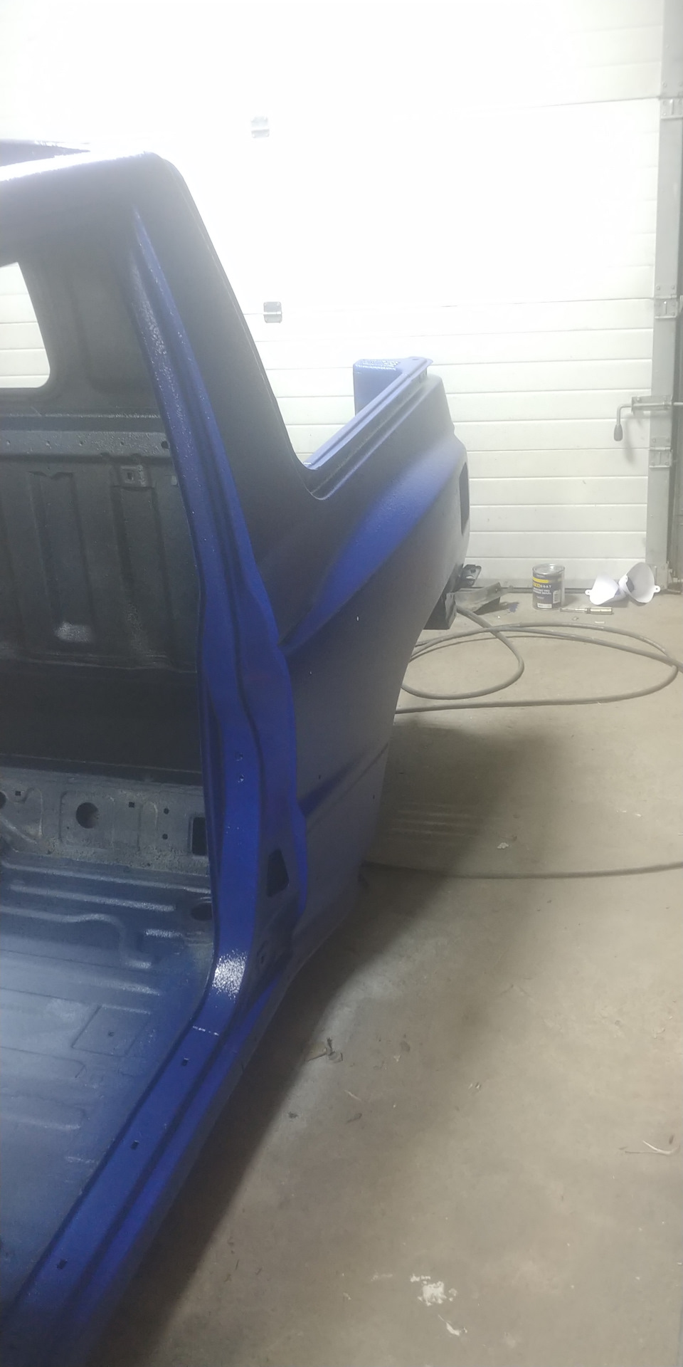 Покраска кузова раптором. — Mitsubishi Pajero (2G), 2,5 л, 1994 года ...