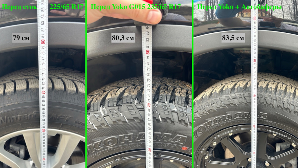 Фото в бортжурнале Nissan X-Trail III (t32). Запчасти на фото: 190985, Yokohama Geolandar A/T G015 235/65R17