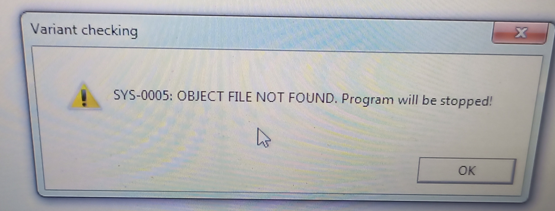 E file not found