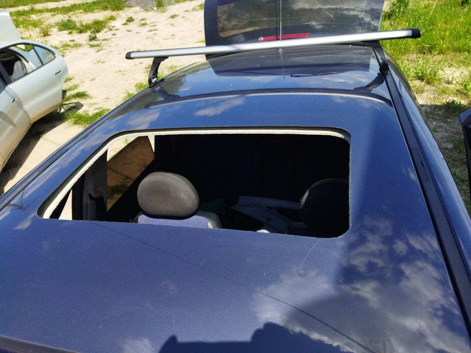 Врезка люка — Opel Meriva (A), 1,6 л, 2007 года | стайлинг | DRIVE2