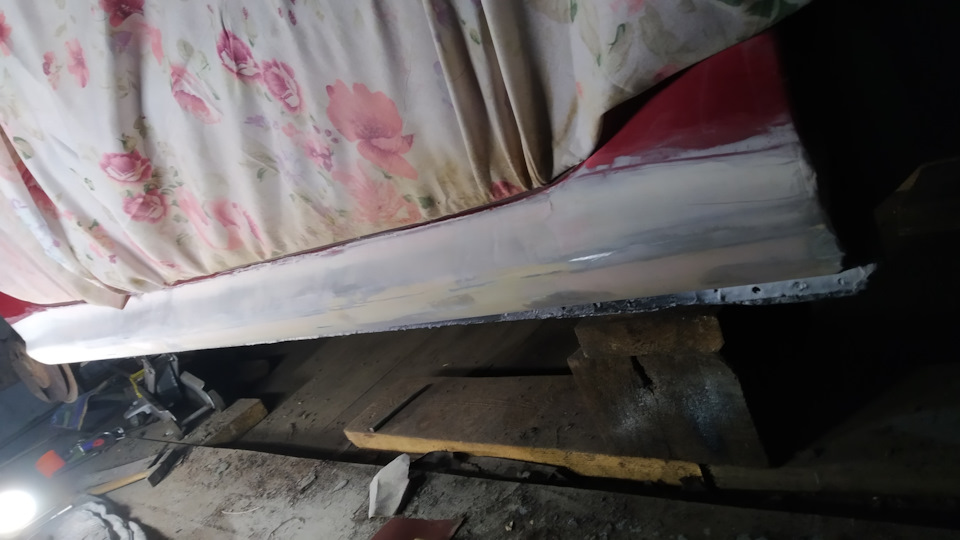 Замена правого порога своими руками. — Peugeot 206, 1,6 л, 2003 года ...