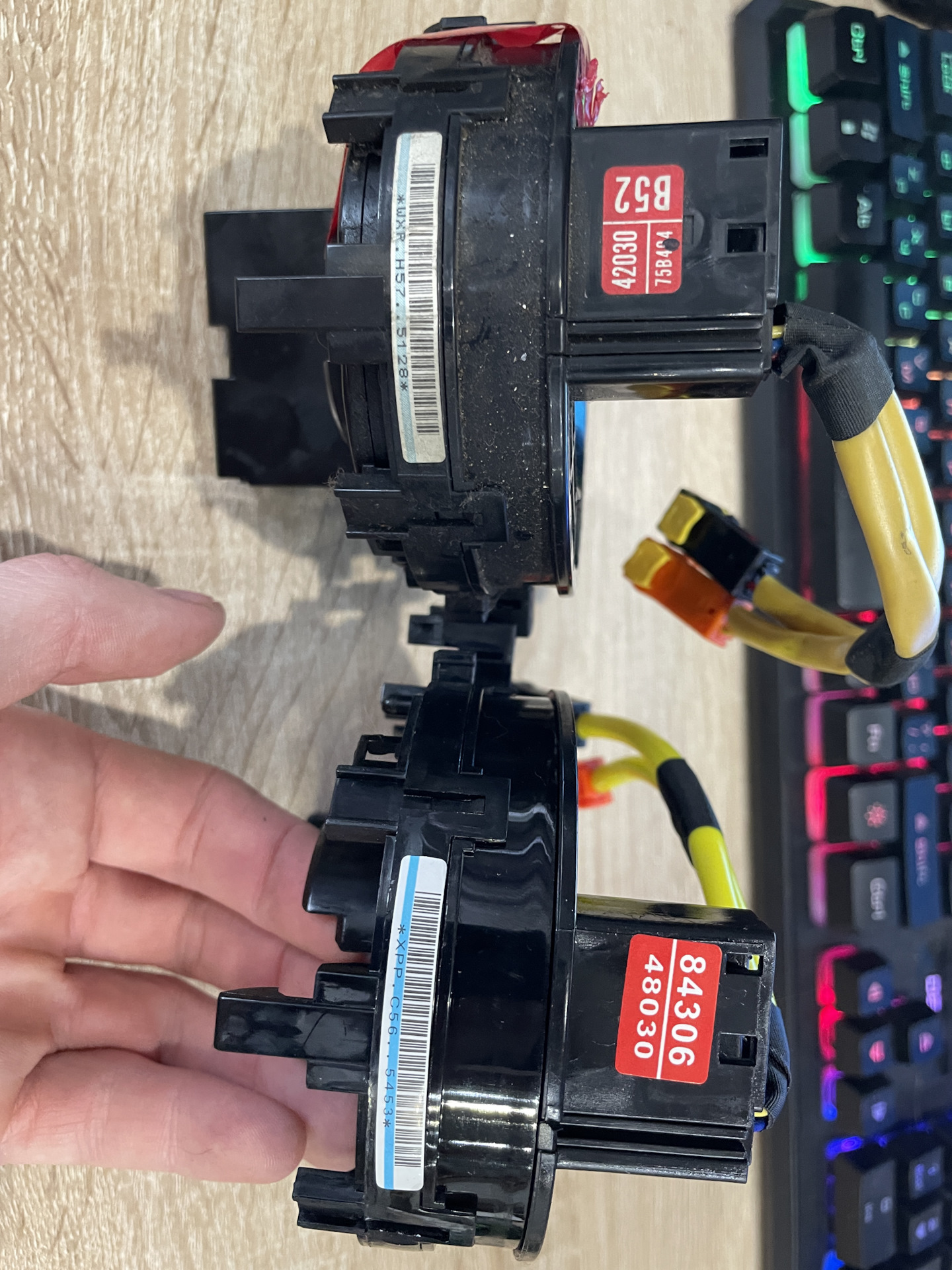 Перетяжка руля, ламинация карбоном, «кость», шлейф. — Lexus IS II, 2,5 ...