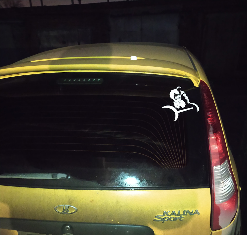 Индивидуализация канарейки. Наклейки — Lada Калина Спорт, 1,4 л, 2011 ...