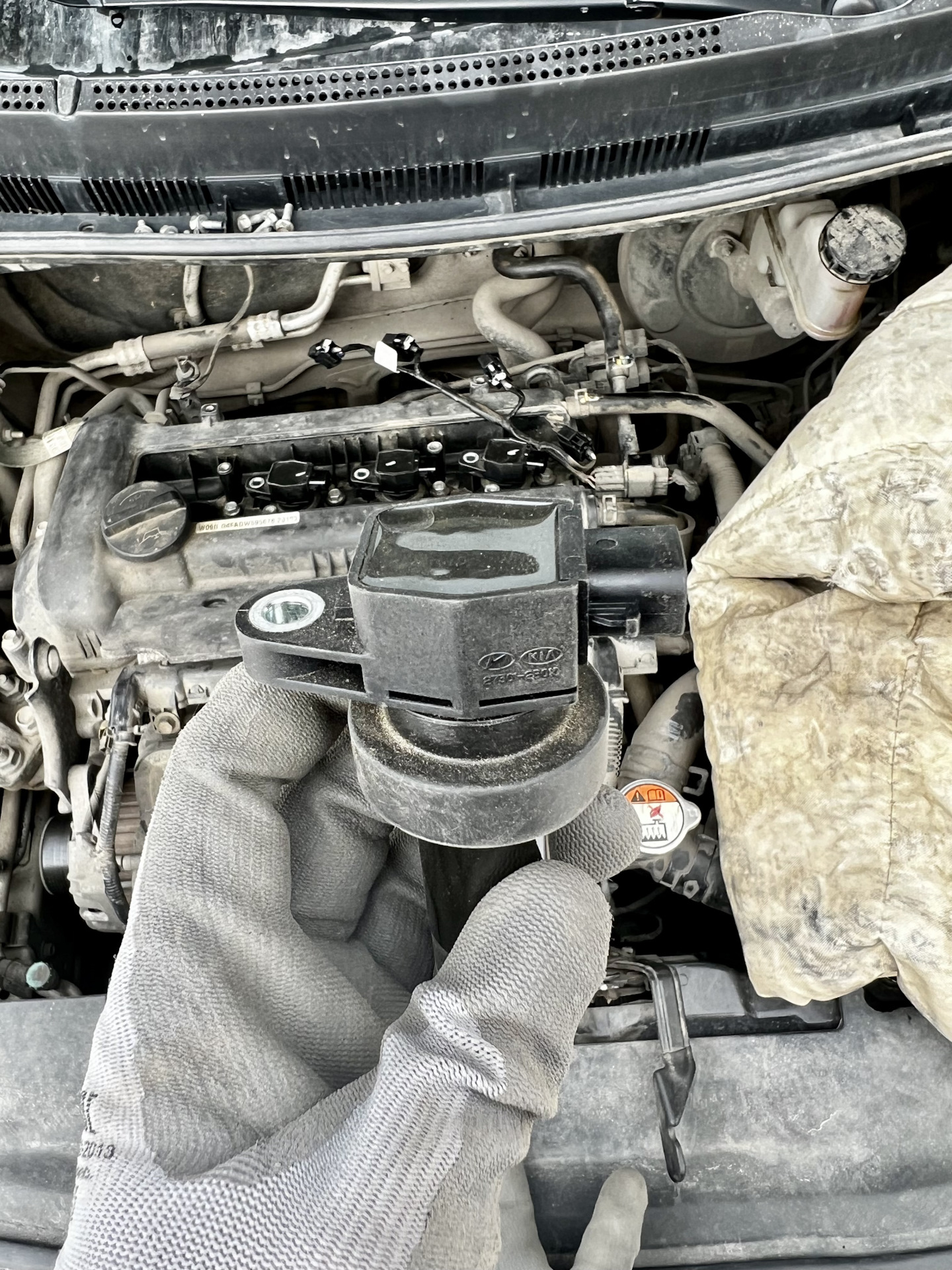 Осмотр и замер сопротивления катушек зажигания — Hyundai Solaris (1G ...