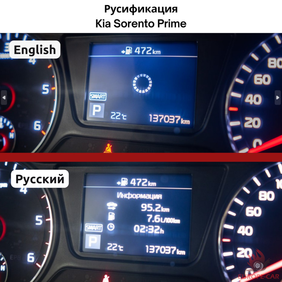 Русификация Киа Соренто. Прошивка магнитолы и приборной панели Kia Sorento  Prime — Europe-Car на DRIVE2