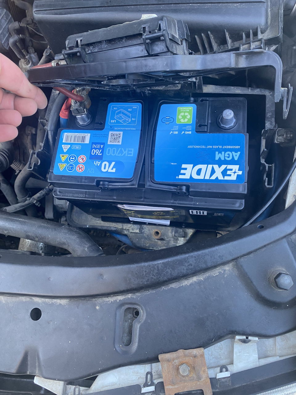 Новый аккумулятор Exide EK700 — Skoda Octavia A4 Mk1, 1,9 л, 2006 года ...