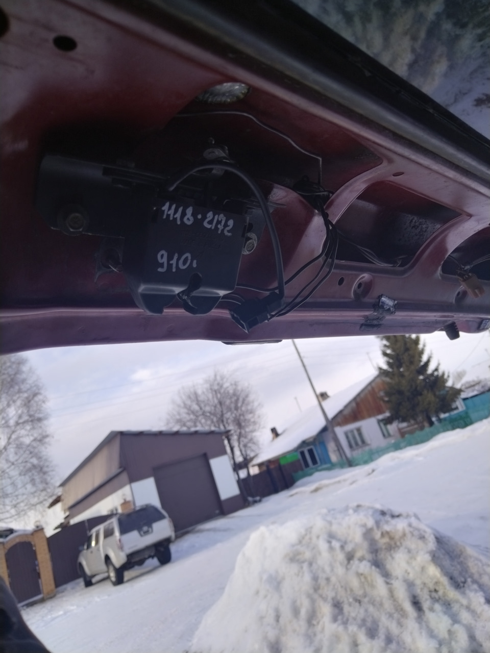 Калина замок на крышку багажника — Lada 21083, 1,5 л, 1992 года ...