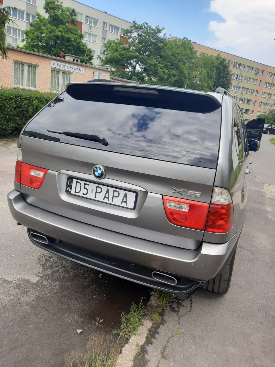 Дворник е70, чёрные ноздри, наклейки на номера) — BMW X5 (E53), 4,4 л, 2004  года | стайлинг | DRIVE2