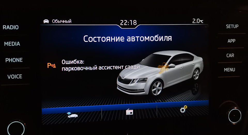 Ошибка парктроника. Ошибка парктроника