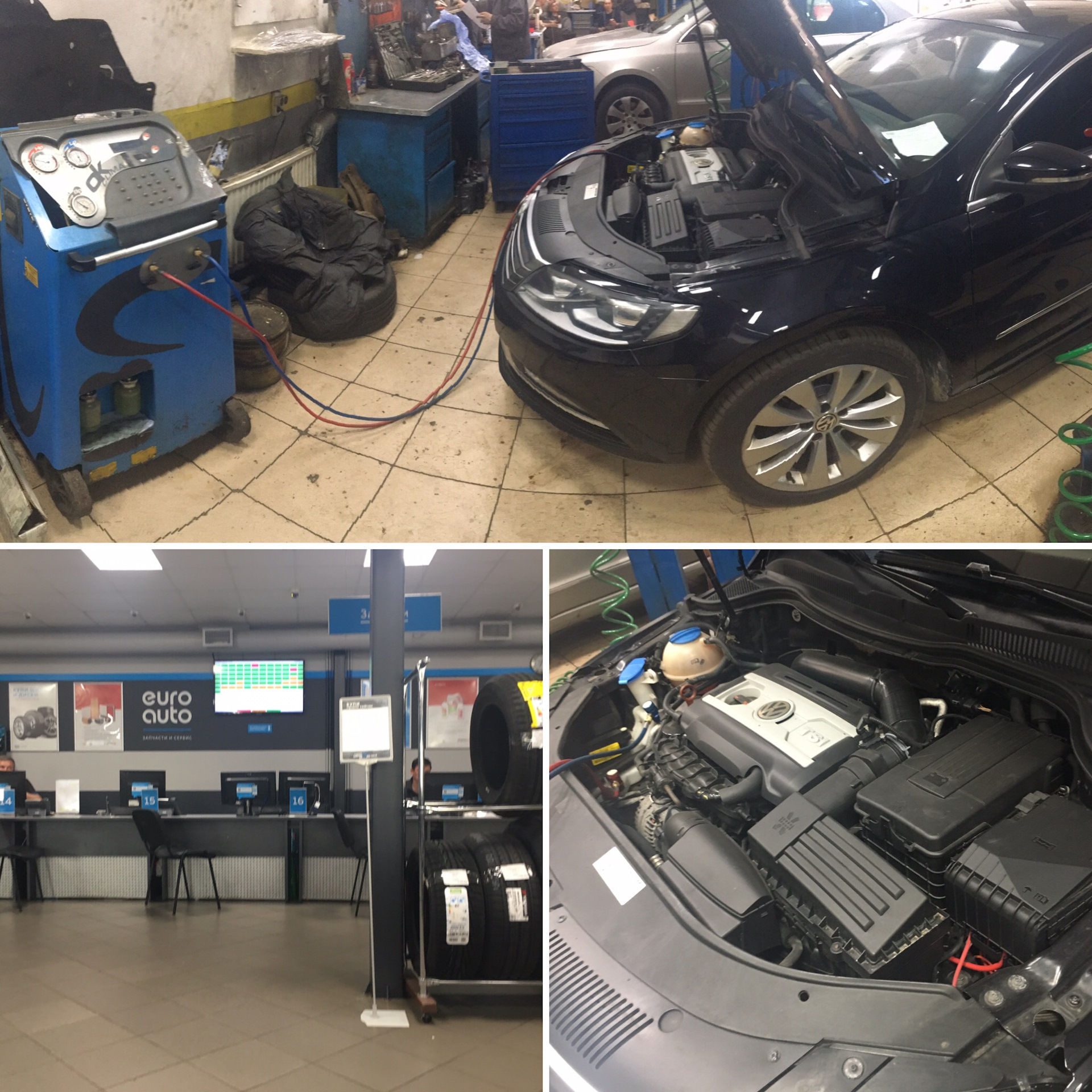 Диагностика и заправка кондиционера (сезон 2019) — Volkswagen Passat CC ...