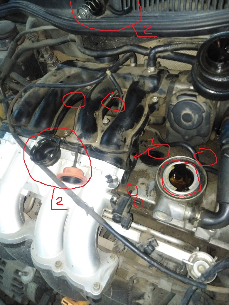 Клапан изменения геометрии впуска 1.8 AGN — Volkswagen Golf Mk4, 1,8 л ...