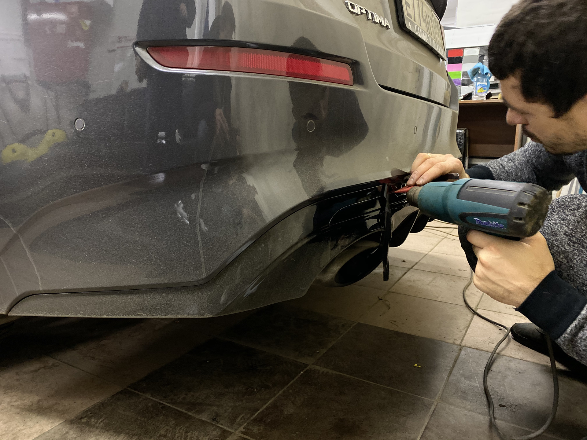 Optima как снять бампер