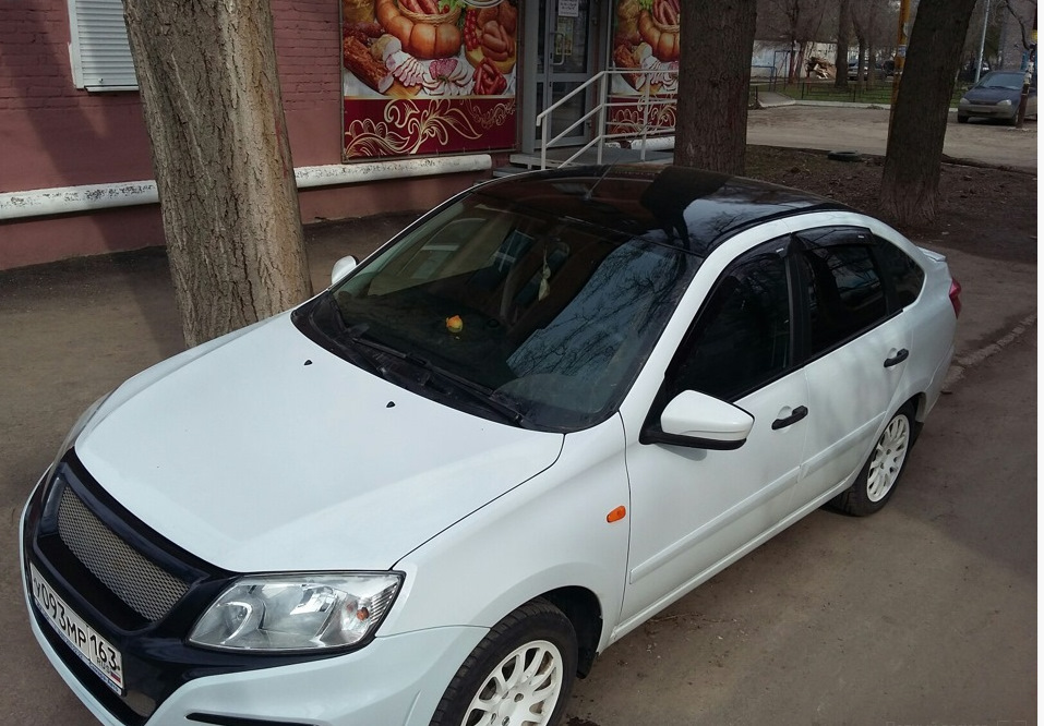 Цвет крыши для Белой Гранты Лифтбек — Lada Гранта Лифтбек (1G), 1,6 л ...