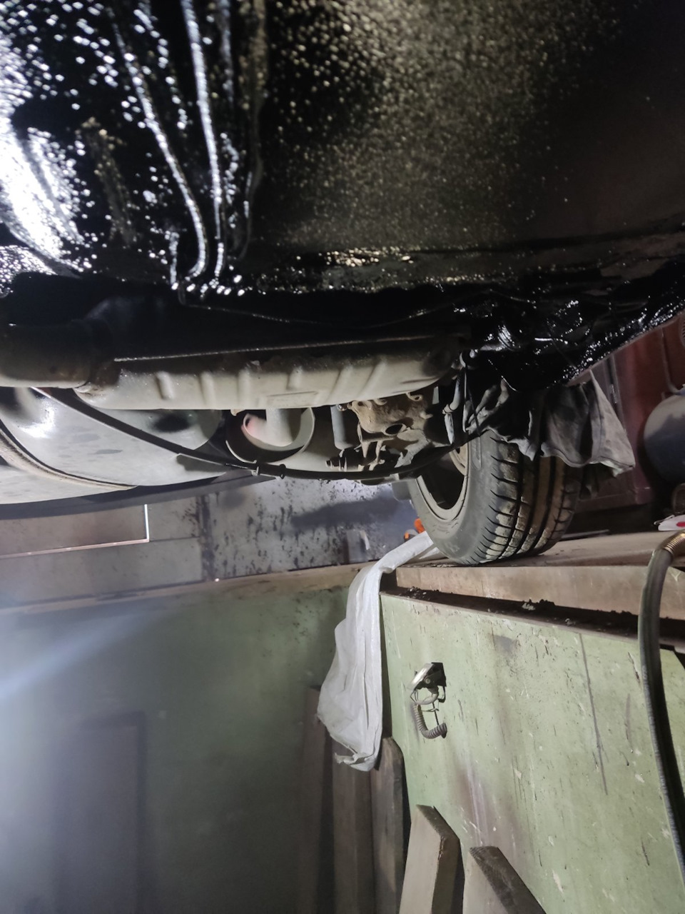 Обработка днище — FIAT Marea, 1,9 л, 2001 года | кузовной ремонт | DRIVE2