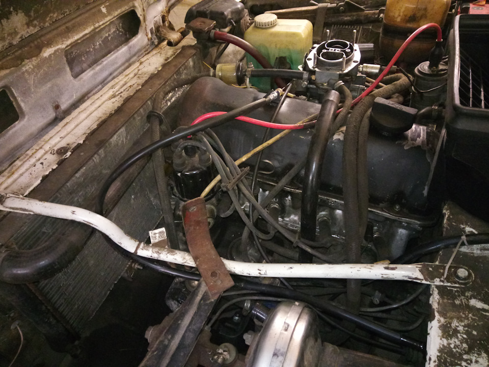 привод дроссельной заслонки карбюратора, переходим на тросик — Lada 4x4 ...