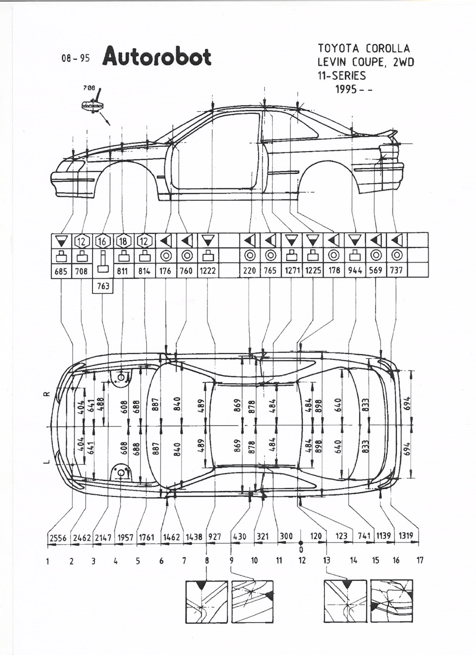 кузовные размеры toyota levin/trueno ae111 — Toyota Sprinter Trueno (110),  1,6 л, 1999 года | своими руками | DRIVE2