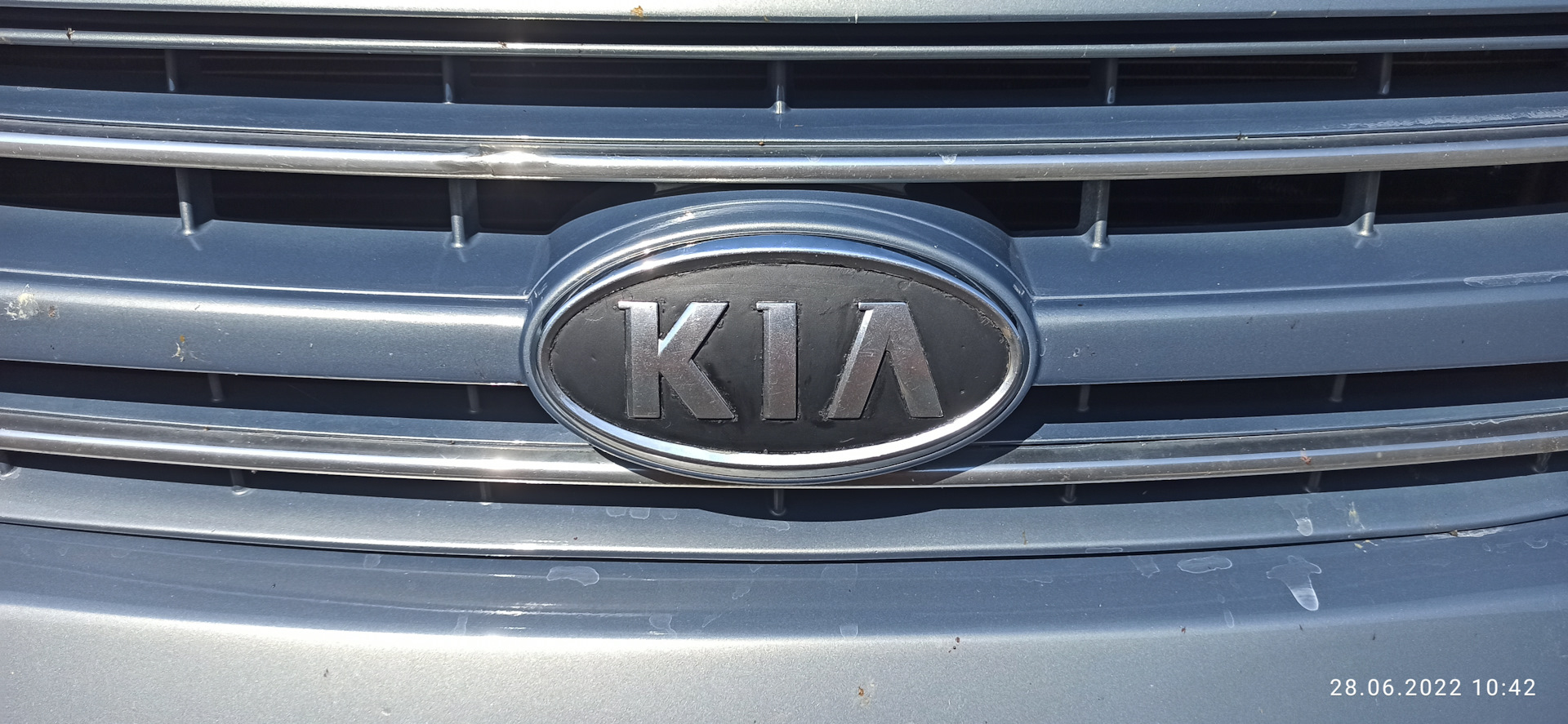 Передняя эмблема — KIA Carnival (2G), 2,9 л, 2007 года | своими руками ...