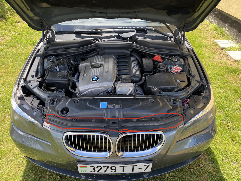 bmw e60 подкапотное