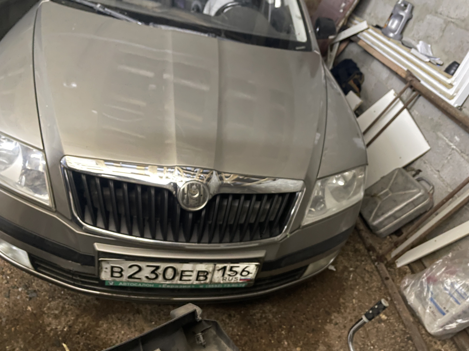Решетка радиатора от фл — Skoda Octavia A5 Mk2, 1,4 л, 2009 года ...