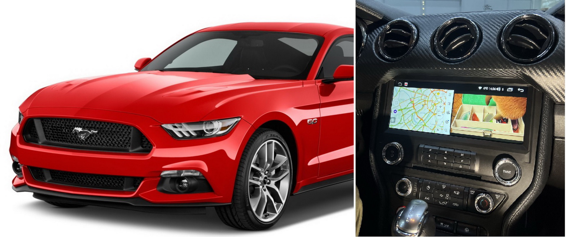 Ford Mustang — замена монитора + встроенная Андроид система — BGTWorkshop  на DRIVE2