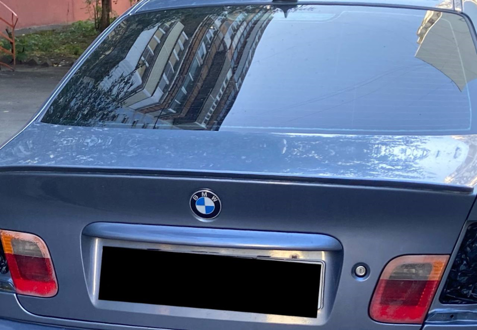 замена крышки багажника+спойлер — BMW 3 series (E46), 2,2 л, 2004 года ...
