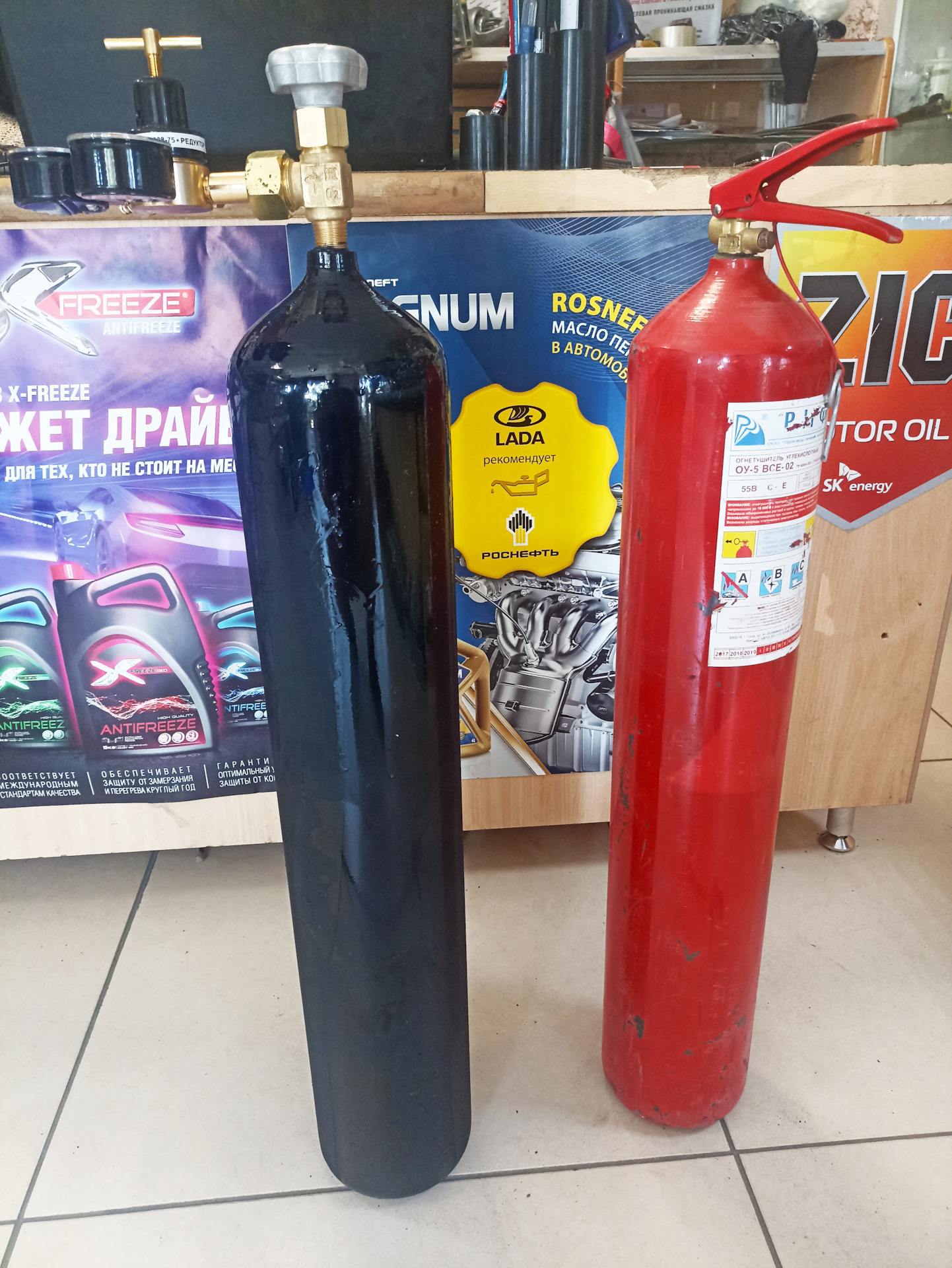 Баллон для полуавтомата из огнетушителя — DRIVE2