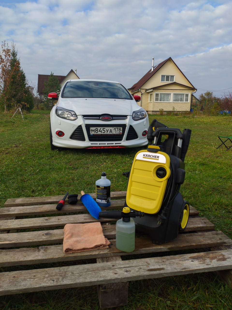 Деревенский детейлинг 8 KARCHER K 5 Compact — Ford Focus III Hatchback, 0,5  л, 2012 года | мойка | DRIVE2