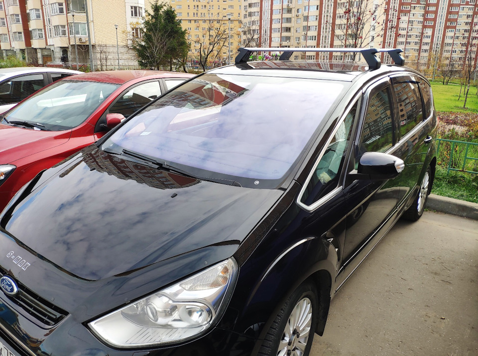 Поперечины на крышу — Ford S-Max (1G), 2,3 л, 2010 года | аксессуары ...