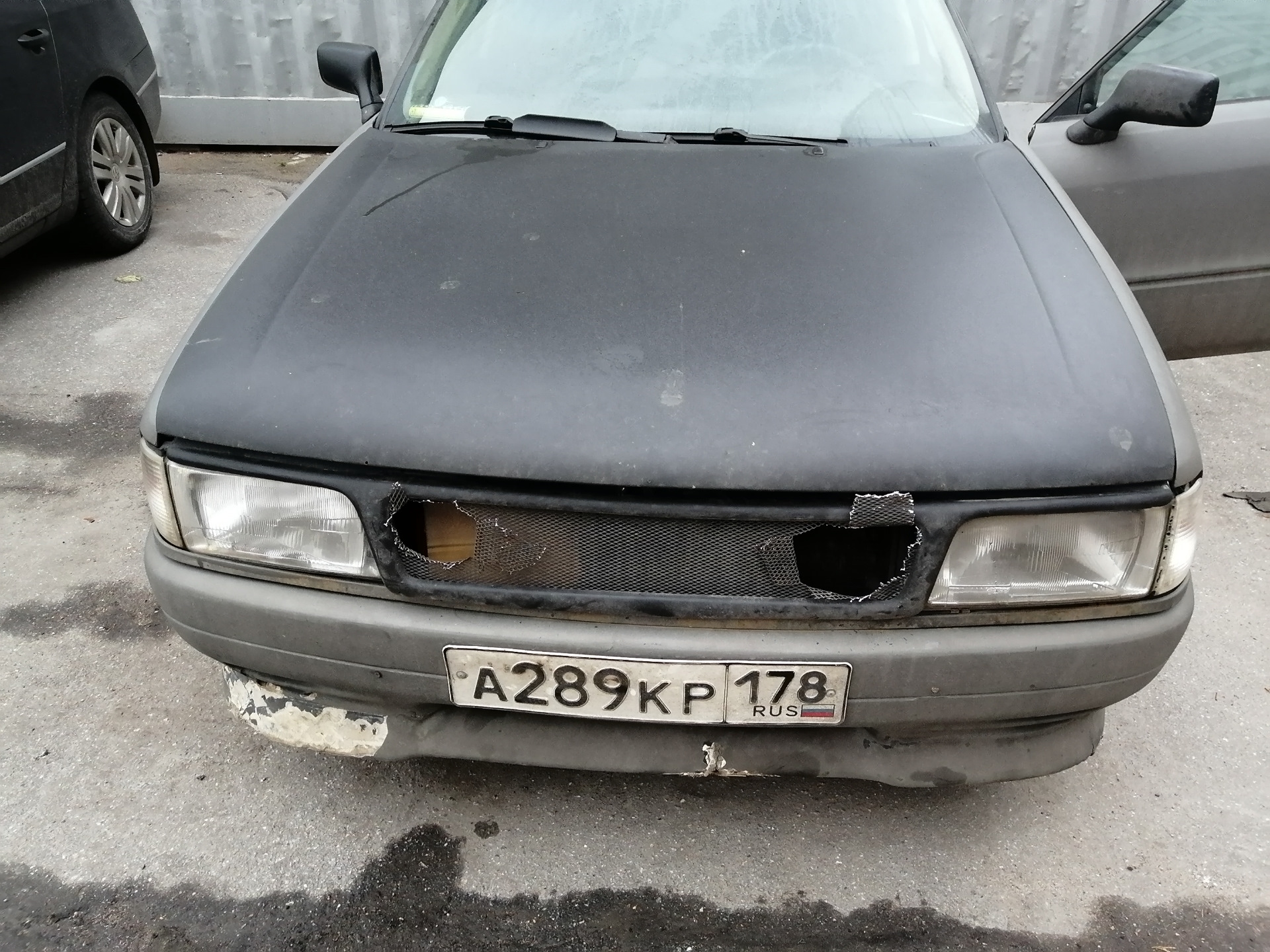Соскочил трос капота — Audi 80 (B3), 1,8 л, 1991 года | поломка | DRIVE2