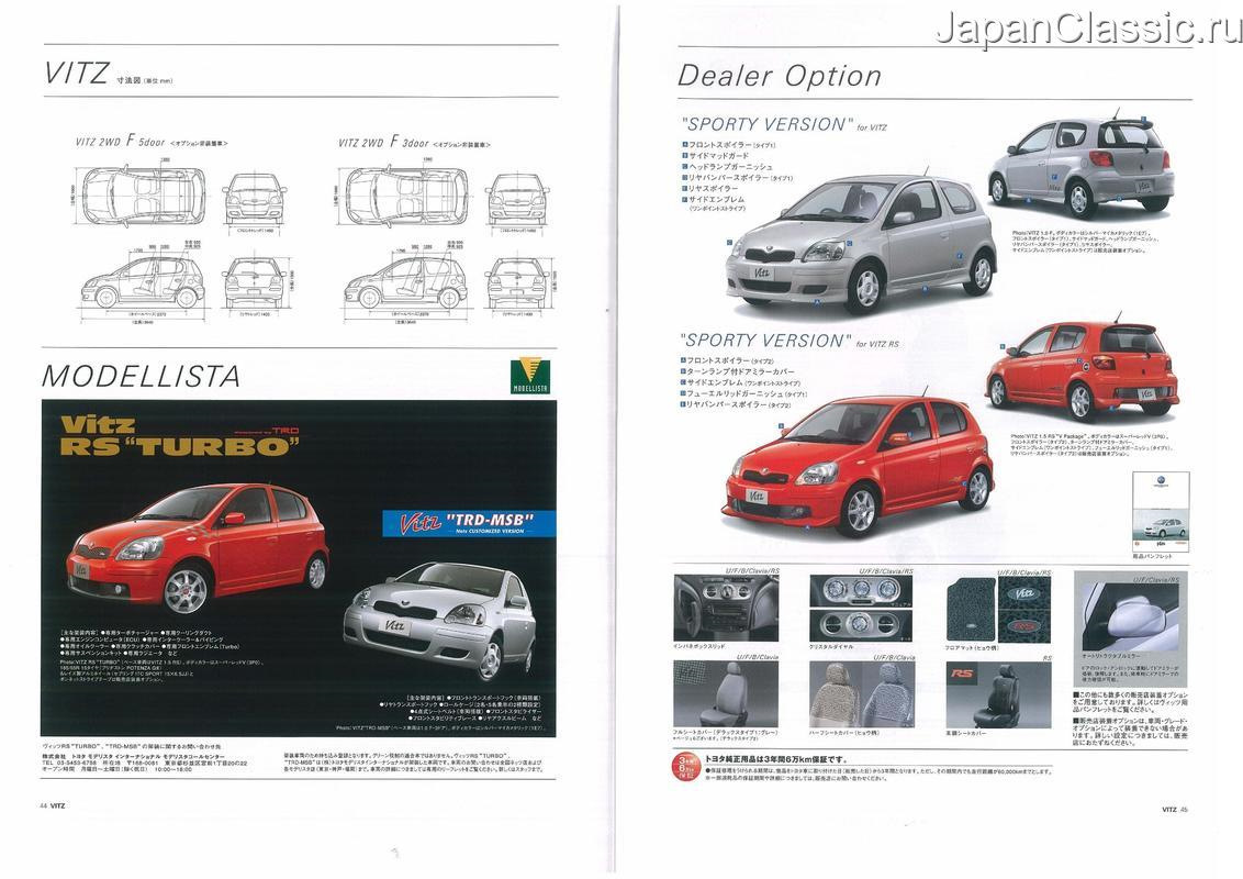 Каталог тойота витц. Toyota Vitz 2004. Vitz 2004.