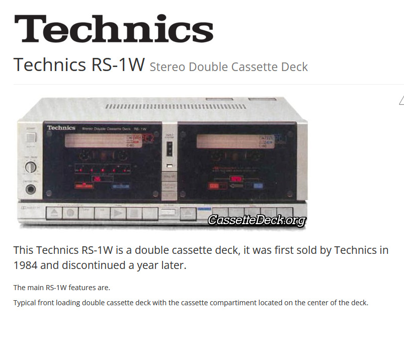 Technics RS-1W мнения — Сообщество «Клуб Почитателей