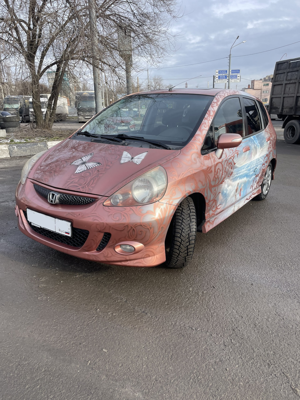 Пополнение в гараже! Honda Jazz с аэрографией 🦋 — Hyundai Tucson (4G), 2  л, 2020 года | покупка машины | DRIVE2