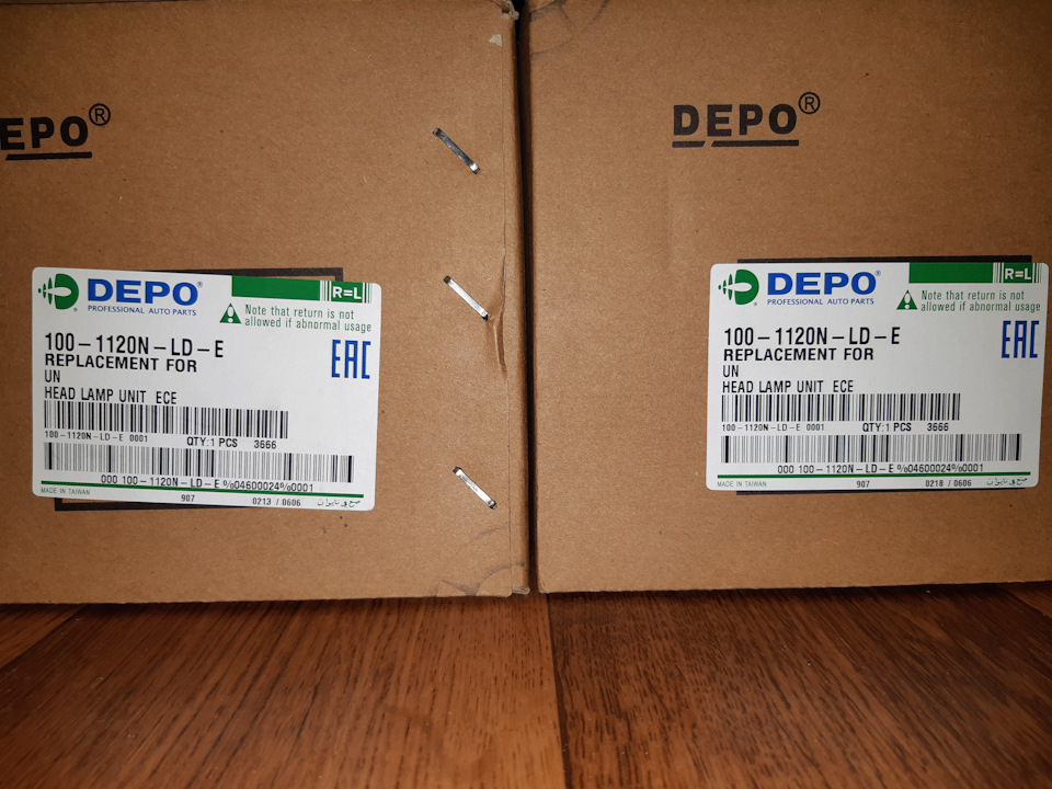 Передние фары DEPO 100-1120N-LD-E — Honda Prelude (AB, BA1/2/3/6, BB ...